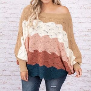Andre By Unit Color Block Sweater 2X
